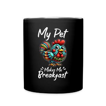 Chicken Chickens - Full Colour Mug - black - Front