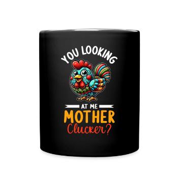 Chicken Chickens - Full Colour Mug - black - Front