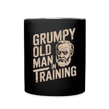Grumpy Old Man Grumpy - Full Colour Mug - black - Front