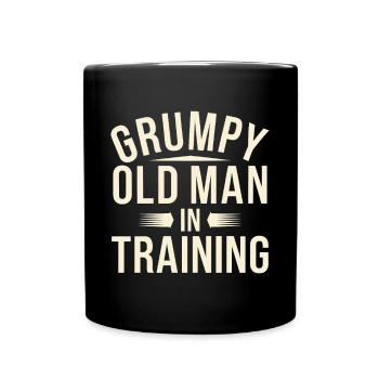 Grumpy Old Man Grumpy - Full Colour Mug - black - Front