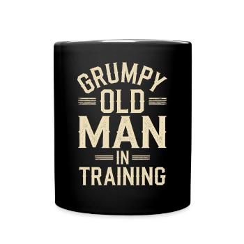 Grumpy Old Man Grumpy - Full Colour Mug - black - Front
