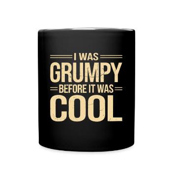 Grumpy Old Man Grumpy - Full Colour Mug - black - Front