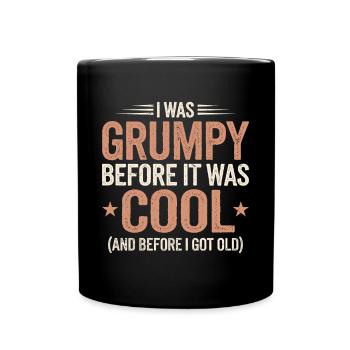 Grumpy Old Man Grumpy - Full Colour Mug - black - Front