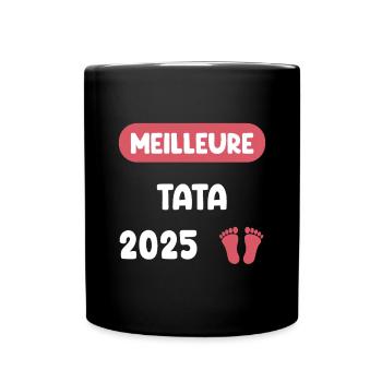 Beste 2025 Tante Schwangerschaft Anzeige - Tasse einfarbig - Schwarz - Vorne