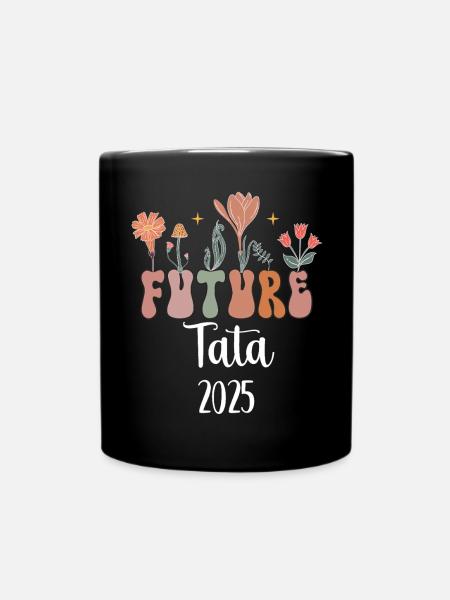 tata 2025 future fleurs annonce grossesse - Mug uni - noir