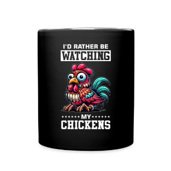 Poulets Poulets - Mug uni - noir - Devant