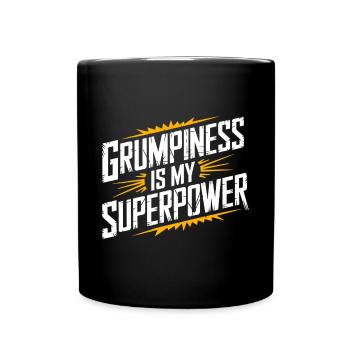 Grumpy Old Man Grumpy - Full Colour Mug - black - Front
