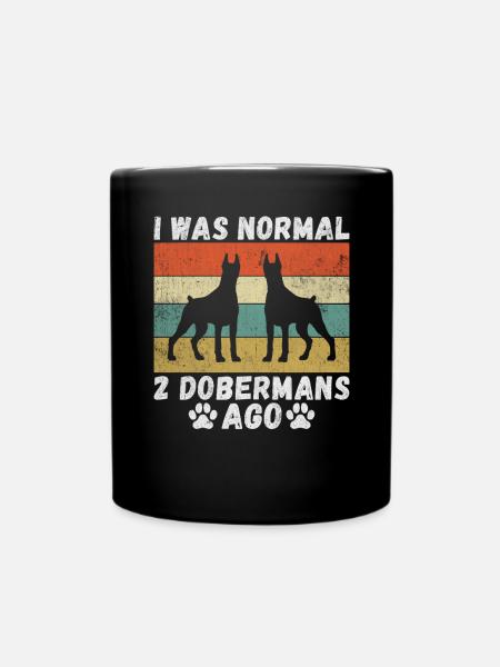 Doberman Gifts - Tasse einfarbig - Schwarz