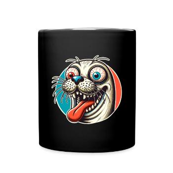 Sceau d’étanchéité - Mug uni - noir - Devant
