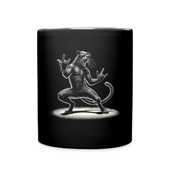 Rock-Panther – Métal et puissance - Mug uni - noir - Devant