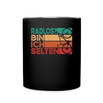 Wheelless cyclist - Full Colour Mug - black - Front