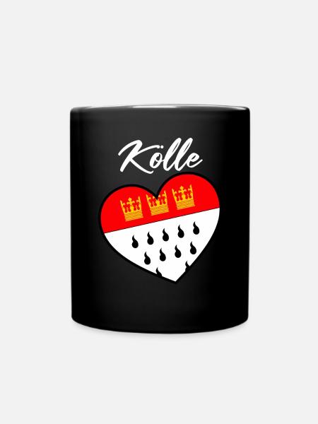 Köln Kölle Karneval Alaaf Kölner Kölsch Veedel - Tasse einfarbig - Schwarz