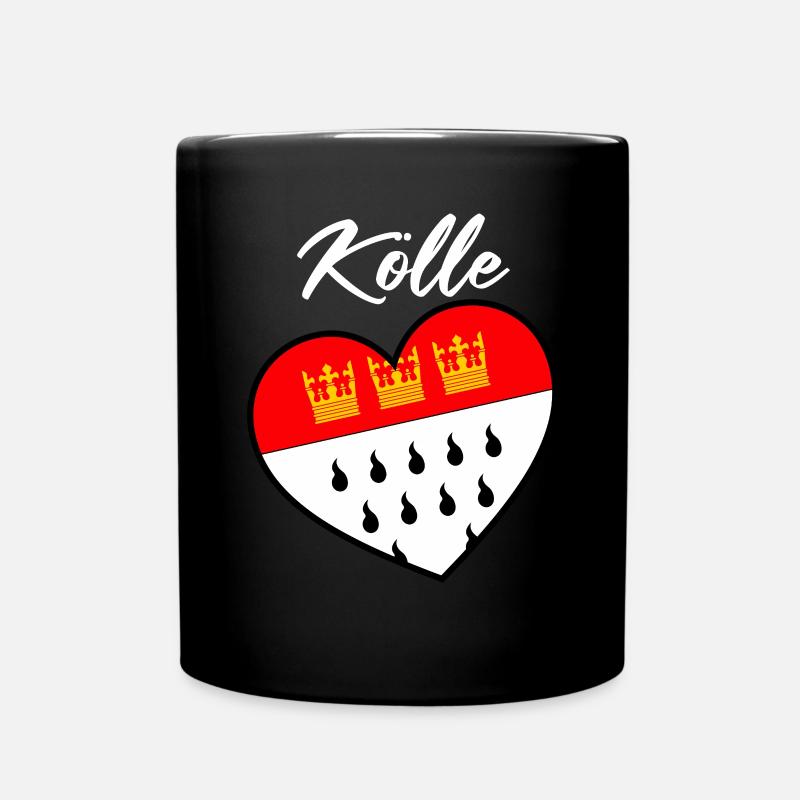 Köln Kölle Karneval Alaaf Kölner Kölsch Veedel - Tasse einfarbig - Schwarz