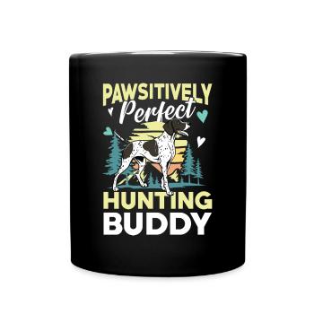 Duck hunters shoot heavier loads flag - Full Colour Mug - black - Front