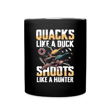 Les chasseurs de canards tirent des charges plus lourdes - Mug uni - noir - Devant