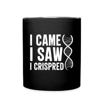 Test ADN génétique Crispr Microbiology - Mug uni - noir - Devant