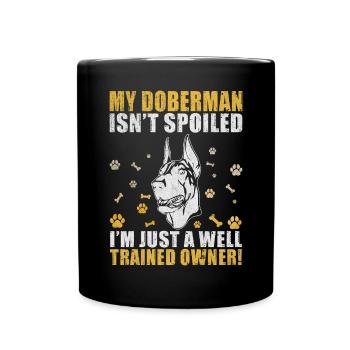 Cadeaux Doberman - Mug uni - noir - Devant