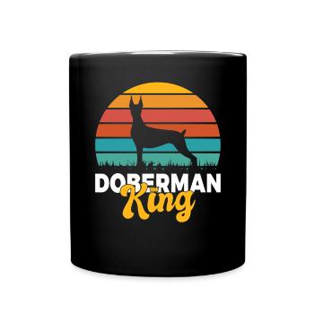 Doberman Gifts - Tasse einfarbig - Schwarz - Vorne
