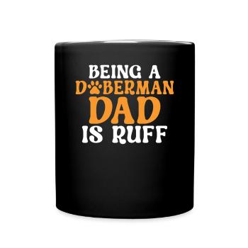 Doberman Gifts - Tasse einfarbig - Schwarz - Vorne