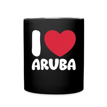 Aruba Caribbean Summer Ocean Beach Gift - Full Colour Mug - black - Front