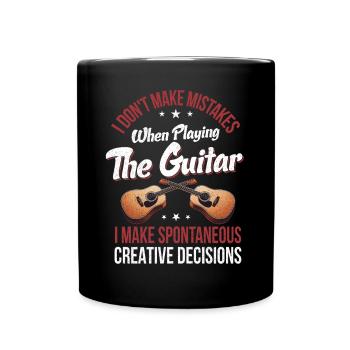 Gitarrist Musiker Gitarrenmusik - Tasse einfarbig - Schwarz - Vorne