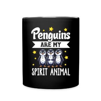 Penguine Vogelliebhaber Penguin -Enthusiast - Tasse einfarbig - Schwarz - Vorne