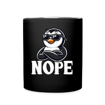 Penguine Vogelliebhaber Penguin -Enthusiast - Tasse einfarbig - Schwarz - Vorne