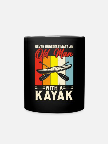 Kajak Kajakfahren paddeln Kajaker Kajakerin - Tasse einfarbig - Schwarz