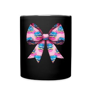 Coquette Bow Réalité Virtuelle VR Player Maman - Mug uni - noir - Devant