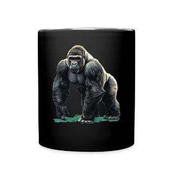Berggorillas Berggorilla - Tasse einfarbig - Schwarz - Vorne