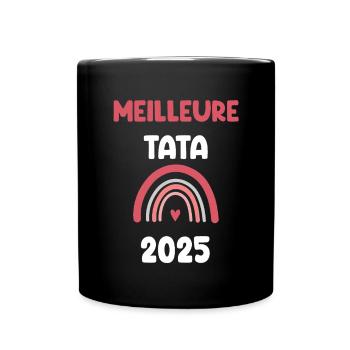 2025 Tata Beste Schwangerschaftswerbung - Tasse einfarbig - Schwarz - Vorne