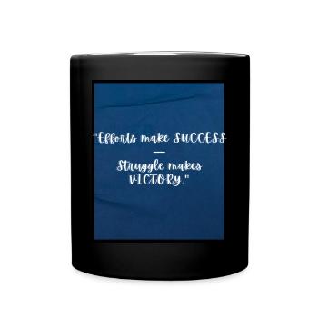 Motivational printed design - Tasse einfarbig - Schwarz - Vorne