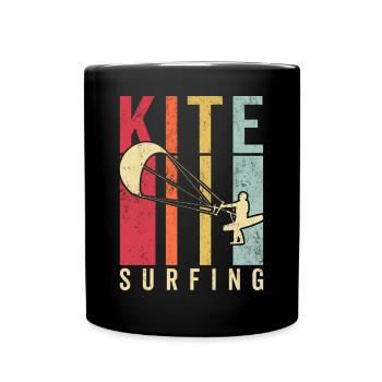 Kitesurfer Kiteboard Kitesurfen Kitesurf - Tasse einfarbig - Schwarz - Vorne