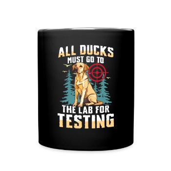 Chasse au Labrador - Mug uni - noir - Devant