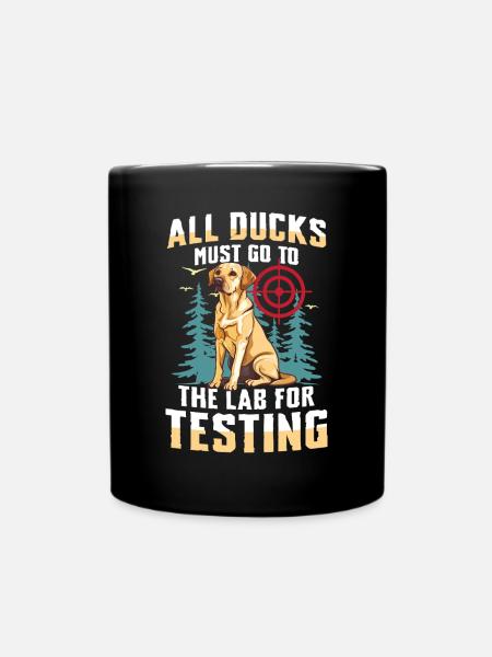 Jagd Mit Labrador - Tasse einfarbig - Schwarz