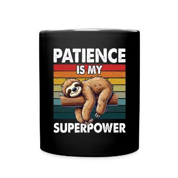 Sloths, Animal Lover, Sloth Lover, Lazy Sloth - Full Colour Mug - black - Front