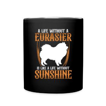 La vie sans Eurasier Spitz Eurasier - Mug uni - noir - Devant