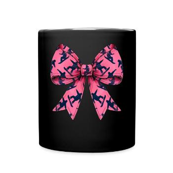 Coquette Bogen Snowboarding Mütter Tag Snowboarder - Tasse einfarbig - Schwarz - Vorne