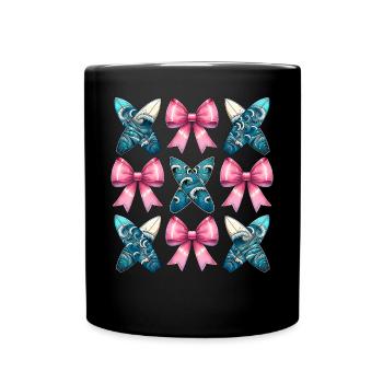 Coquette Bogen Surfen Mütter Tag Surfboarder - Tasse einfarbig - Schwarz - Vorne