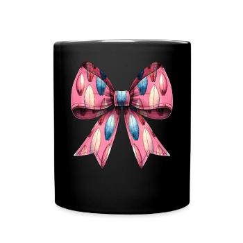 Coquette Bogen Surfen Mütter Tag Surfboarder - Tasse einfarbig - Schwarz - Vorne