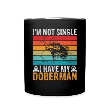 Cadeaux Doberman - Mug uni - noir - Devant