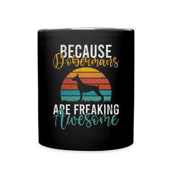 Cadeaux Doberman - Mug uni - noir - Devant