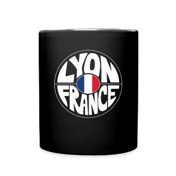 Lyon, France - Mug uni - noir - Devant