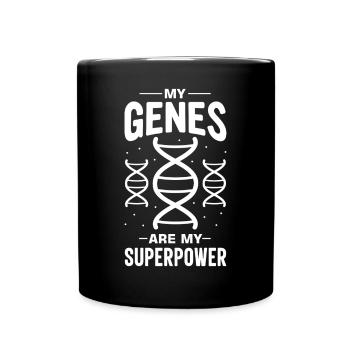 Test ADN génétique Crispr Microbiology - Mug uni - noir - Devant