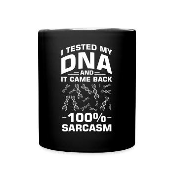 Test ADN génétique Crispr Microbiology - Mug uni - noir - Devant