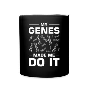 Test ADN génétique Crispr Microbiology - Mug uni - noir - Devant