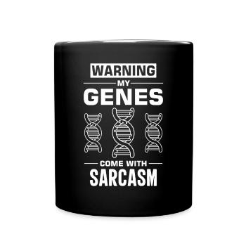 Test ADN génétique Crispr Microbiology - Mug uni - noir - Devant