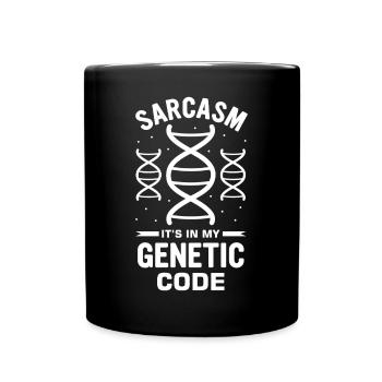 Test ADN génétique Crispr Microbiology - Mug uni - noir - Devant