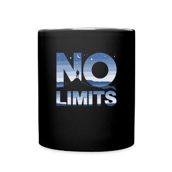 Randonnée sans limites pour les randonneurs Sommets des montagnes - Mug uni - noir - Devant