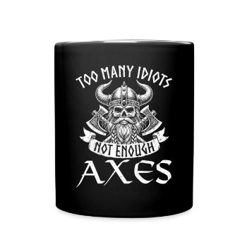 Viking Norse Gods Nordman Mythology - Full Colour Mug - black - Front